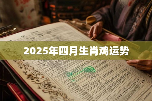 2025年四月生肖鸡运势