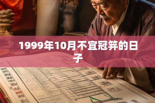 1999年10月不宜冠笄的日子 1999年10月不宜冠笄的日子