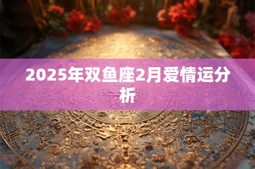 2025年双鱼座2月爱情运分析