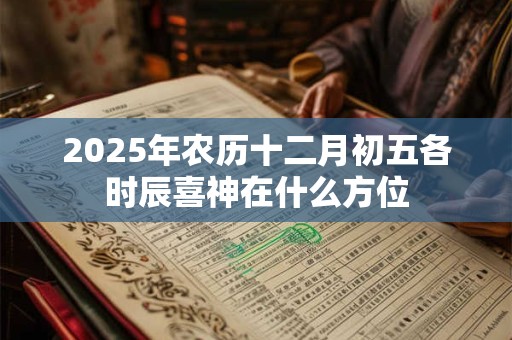 2025年农历十二月初五各时辰喜神在什么方位 2025年农历十二月初五各时辰喜神在什么方位