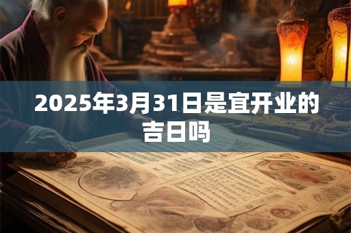 2025年3月31日是宜开业的吉日吗