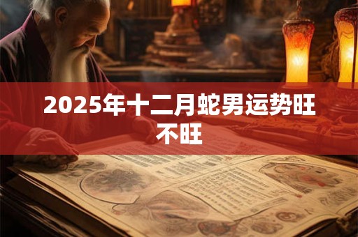 2026年十二月蛇男运势旺不旺