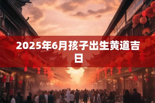 2025年6月孩子出生黄道吉日 2025年6月孩子出生黄道吉日