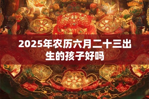 2026年农历六月二十三出生的孩子好吗 2026年农历六月二十三出生的孩子好吗