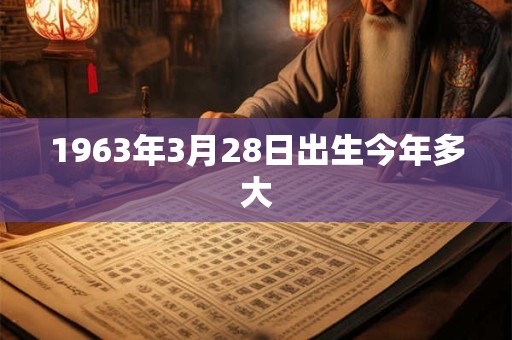 1963年3月28日出生今年多大