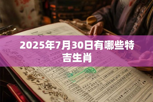 2025年7月30日有哪些特吉生肖 2025年7月30日有哪些特吉生肖