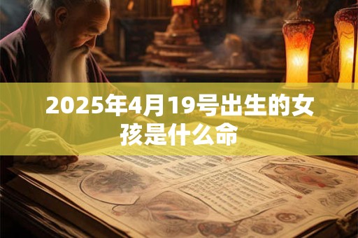 2025年4月19号出生的女孩是什么命 2025年4月19号出生的女孩是什么命