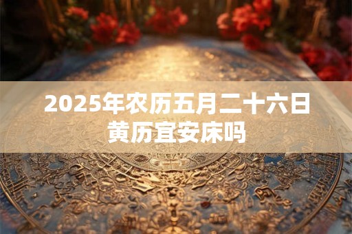 2025年农历五月二十六日黄历宜安床吗 2025年农历五月二十六日黄历宜安床吗