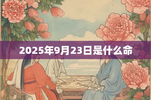 2025年9月23日是什么命 2025年9月23日是什么命