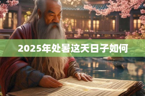 2025年处暑这天日子如何 2025年处暑这天日子如何