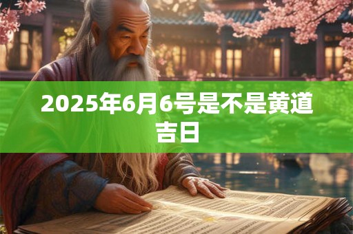 2025年6月6号是不是黄道吉日