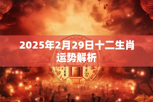 2025年2月29日十二生肖运势解析 2025年2月29日十二生肖运势解析