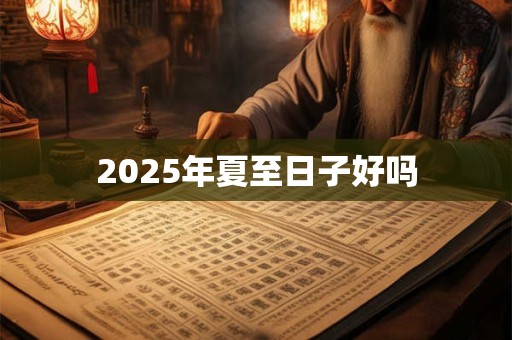 2025年夏至日子好吗 2025年夏至日子好吗