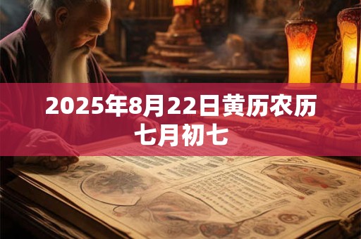 2025年8月22日黄历农历七月初七