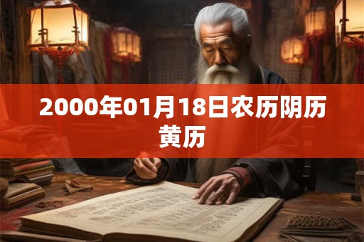 2000年01月18日农历阴历黄历 2000年01月18日农历阴历黄历