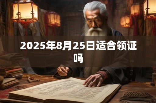 2025年8月25日适合领证吗 2025年8月25日适合领证吗