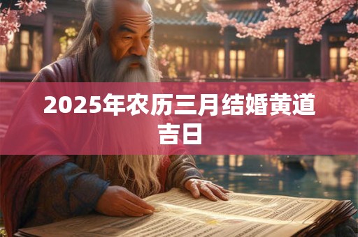 2025年农历三月结婚黄道吉日 2025年农历三月结婚黄道吉日