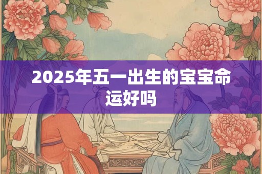 2025年五一出生的宝宝命运好吗 2025年五一出生的宝宝命运好吗