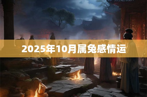 2025年10月属兔感情运 2025年10月属兔感情运