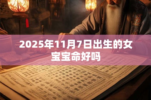 2025年11月7日出生的女宝宝命好吗 2025年11月7日出生的女宝宝命好吗