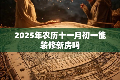 2025年农历十一月初一能装修新房吗 2025年农历十一月初一能装修新房吗