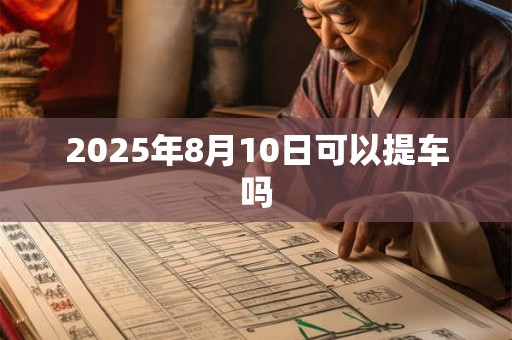 2025年8月10日可以提车吗