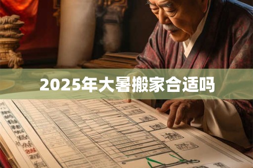 2025年大暑搬家合适吗 2025年大暑搬家合适吗