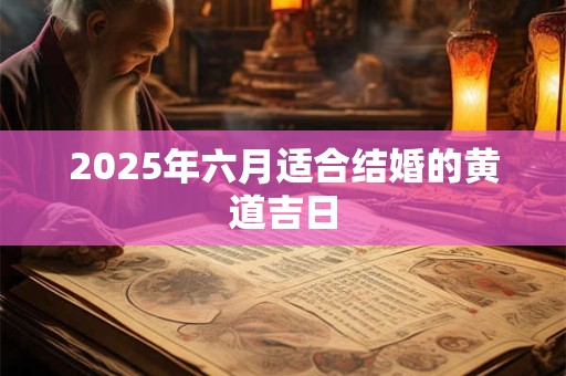 2025年六月适合结婚的黄道吉日 2025年六月适合结婚的黄道吉日