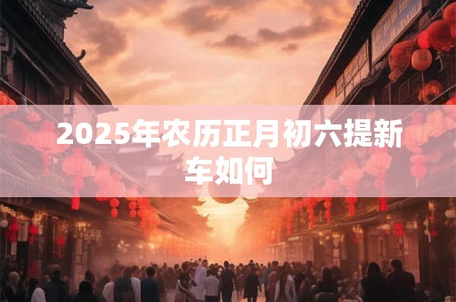 2025年农历正月初六提新车如何 2025年农历正月初六提新车如何