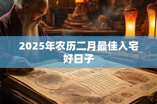2025年农历二月最佳入宅好日子 2025年农历二月最佳入宅好日子