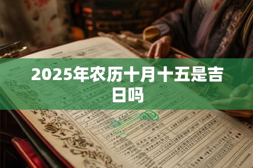 2025年农历十月十五是吉日吗 2025年农历十月十五是吉日吗