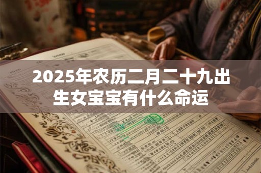 2025年农历二月二十九出生女宝宝有什么命运 2025年农历二月二十九出生女宝宝有什么命运