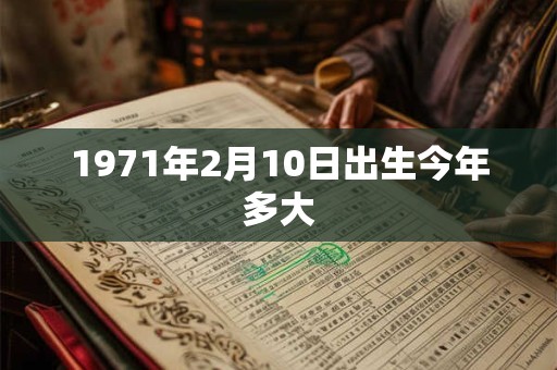1971年2月10日出生今年多大 1971年2月10日出生今年多大