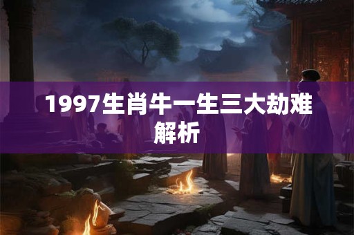 1997生肖牛一生三大劫难解析 1997生肖牛一生三大劫难解析