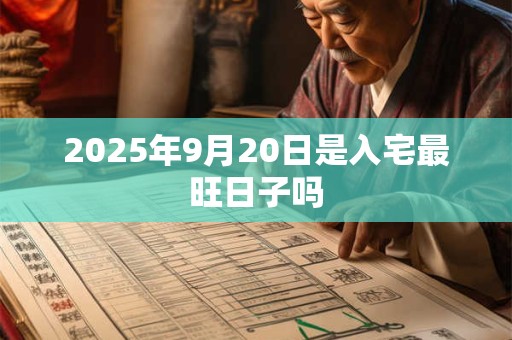 2025年9月20日是入宅最旺日子吗 2025年9月20日是入宅最旺日子吗