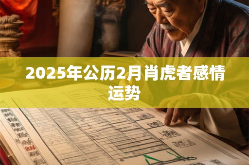 2025年公历2月肖虎者感情运势
