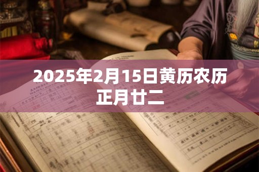 2025年2月15日黄历农历正月廿二
