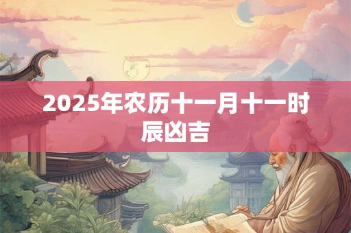 2025年农历十一月十一时辰凶吉 2025年农历十一月十一时辰凶吉