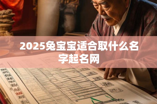 2025兔宝宝适合取什么名字起名网 2025兔宝宝适合取什么名字起名网