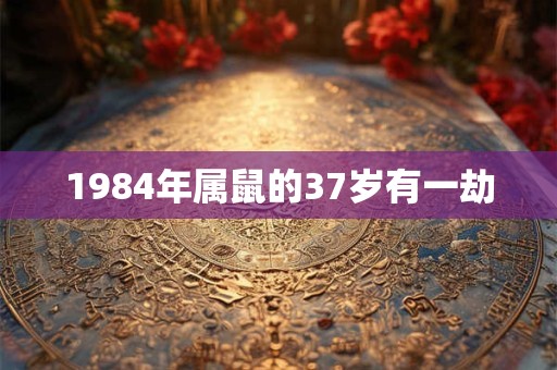 1984年属鼠的37岁有一劫