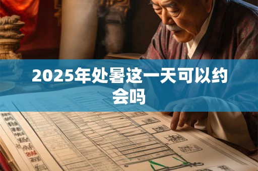 2025年处暑这一天可以约会吗 2025年处暑这一天可以约会吗