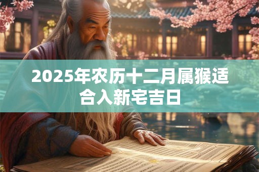 2025年农历十二月属猴适合入新宅吉日 2025年农历十二月属猴适合入新宅吉日