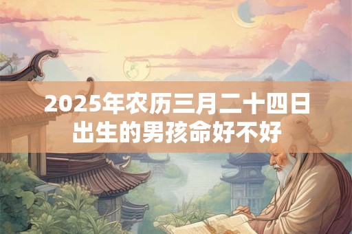 2025年农历三月二十四日出生的男孩命好不好 2025年农历三月二十四日出生的男孩命好不好