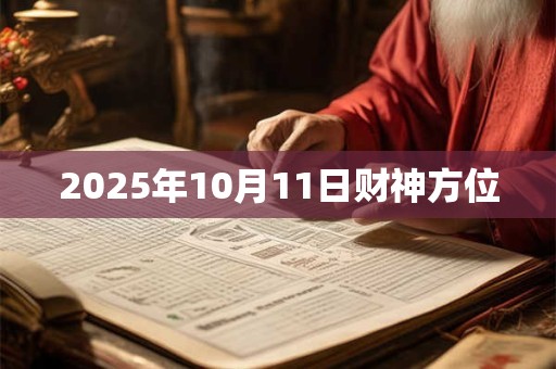 2025年10月11日财神方位
