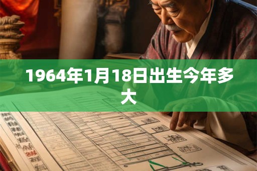 1964年1月18日出生今年多大 1964年1月18日出生今年多大