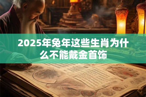 2025年兔年这些生肖为什么不能戴金首饰 2025年兔年这些生肖为什么不能戴金首饰