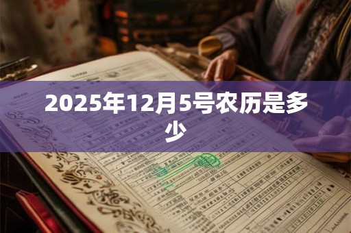 2025年12月5号农历是多少