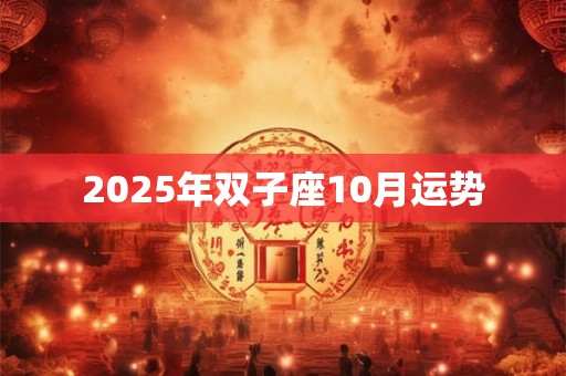 2025年双子座10月运势 2025年双子座10月运势