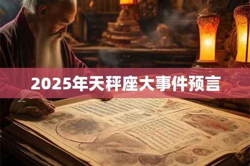 2025年天秤座大事件预言 2025年天秤座大事件预言