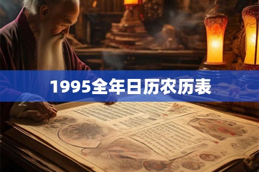 1995全年日历农历表 1995全年日历农历表